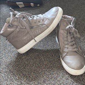 Brown Steve Madden Hi-top fashion sneakers